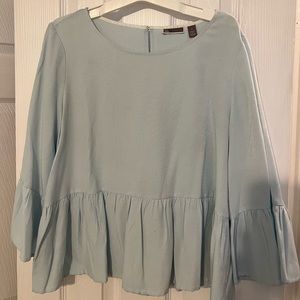 Chelsea 28 blue peplum top